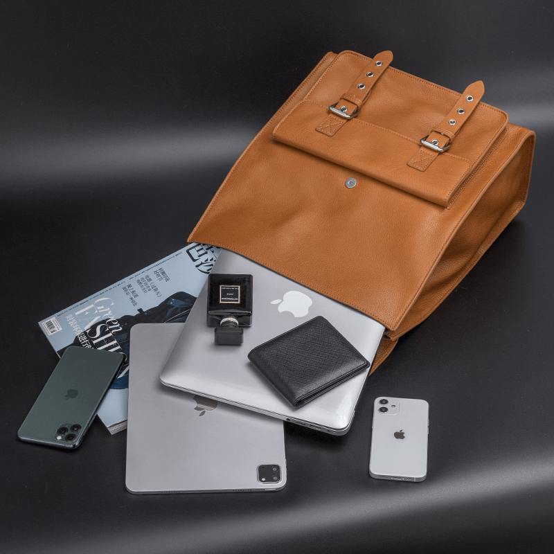 Custom Leather Backpack #BP0431
