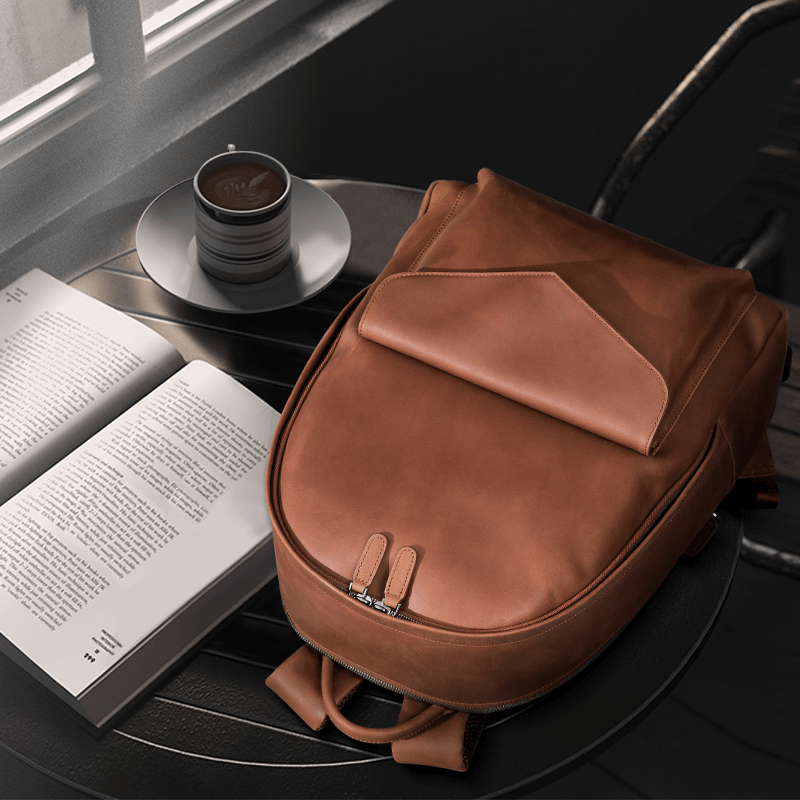 Custom Leather Backpack #BP0411