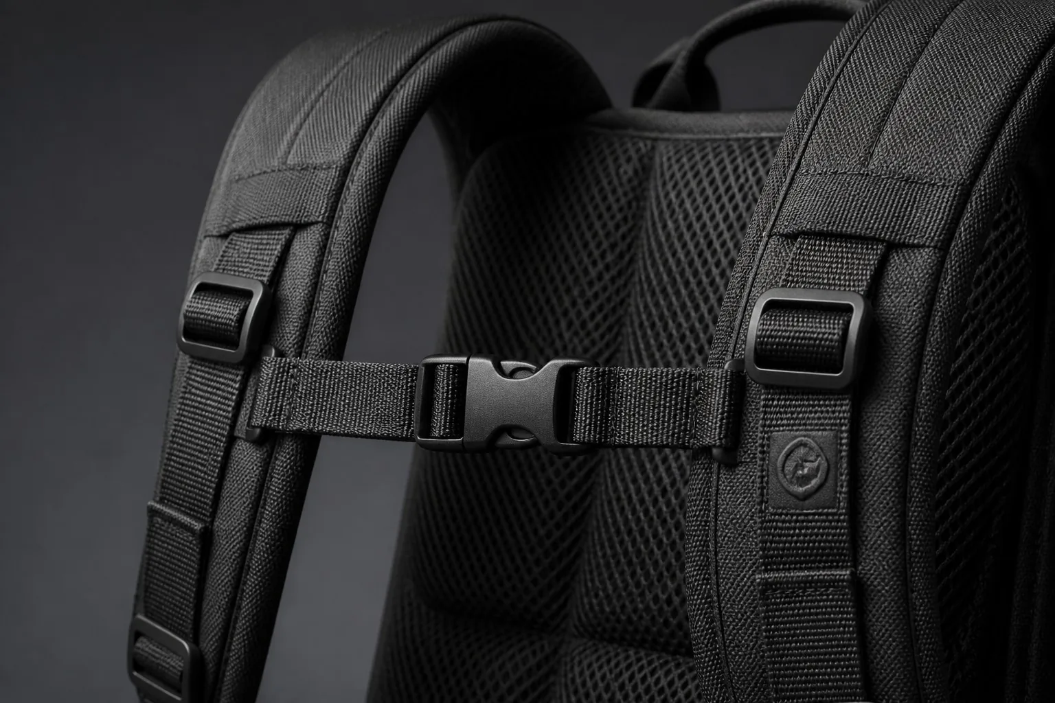 Padded S-curved shoulder straps with sternum strap