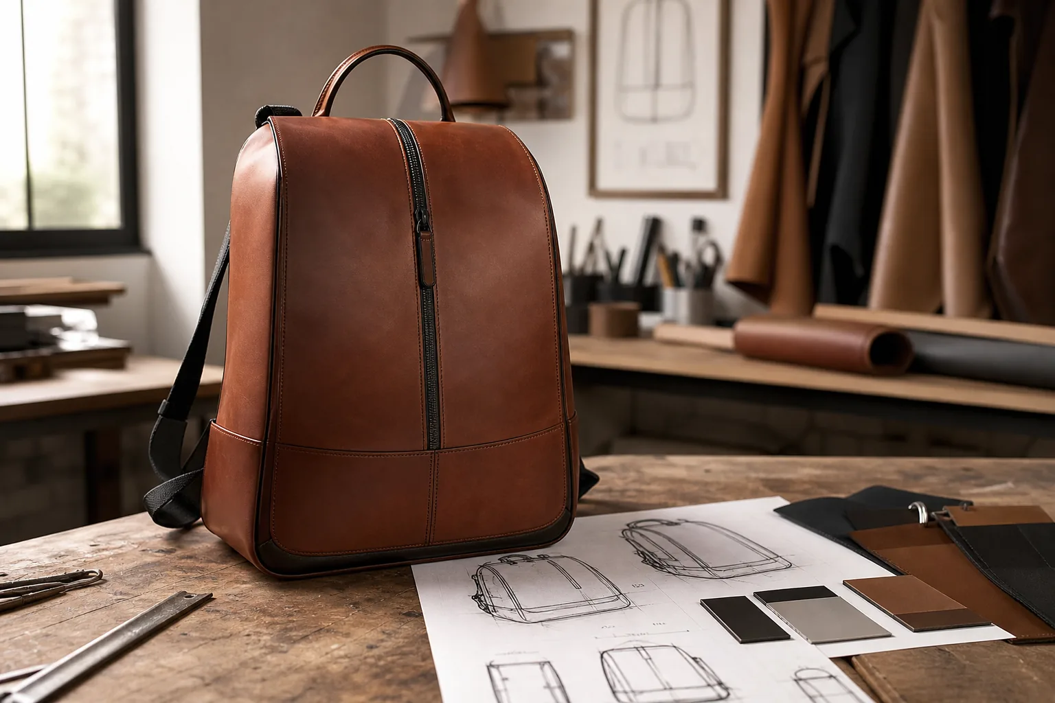 Leather Backpack Design: Structure and Style Balance