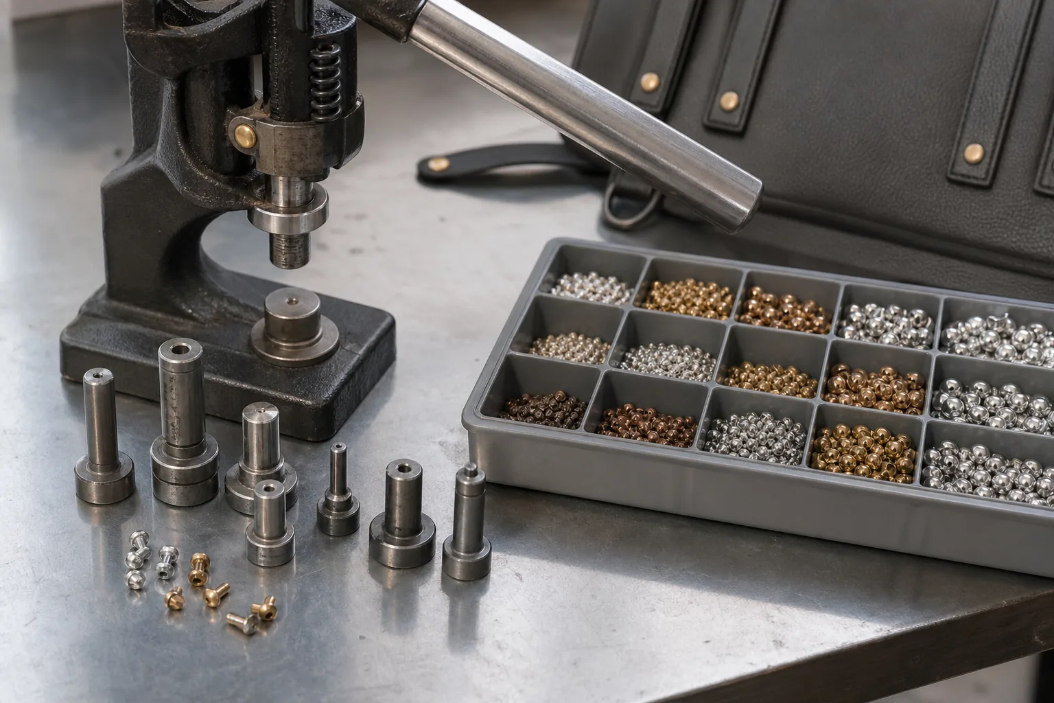 Hardware Assembly: Rivets, Snaps and Buckle Setting