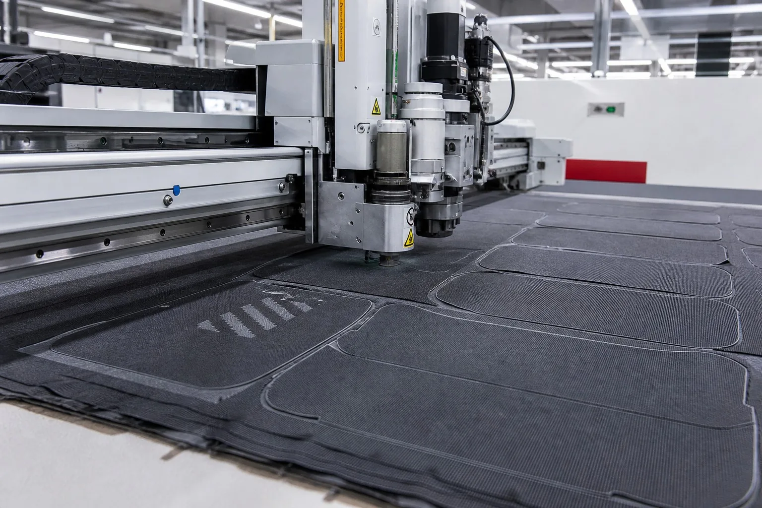 Computerized cutting machine cutting panels