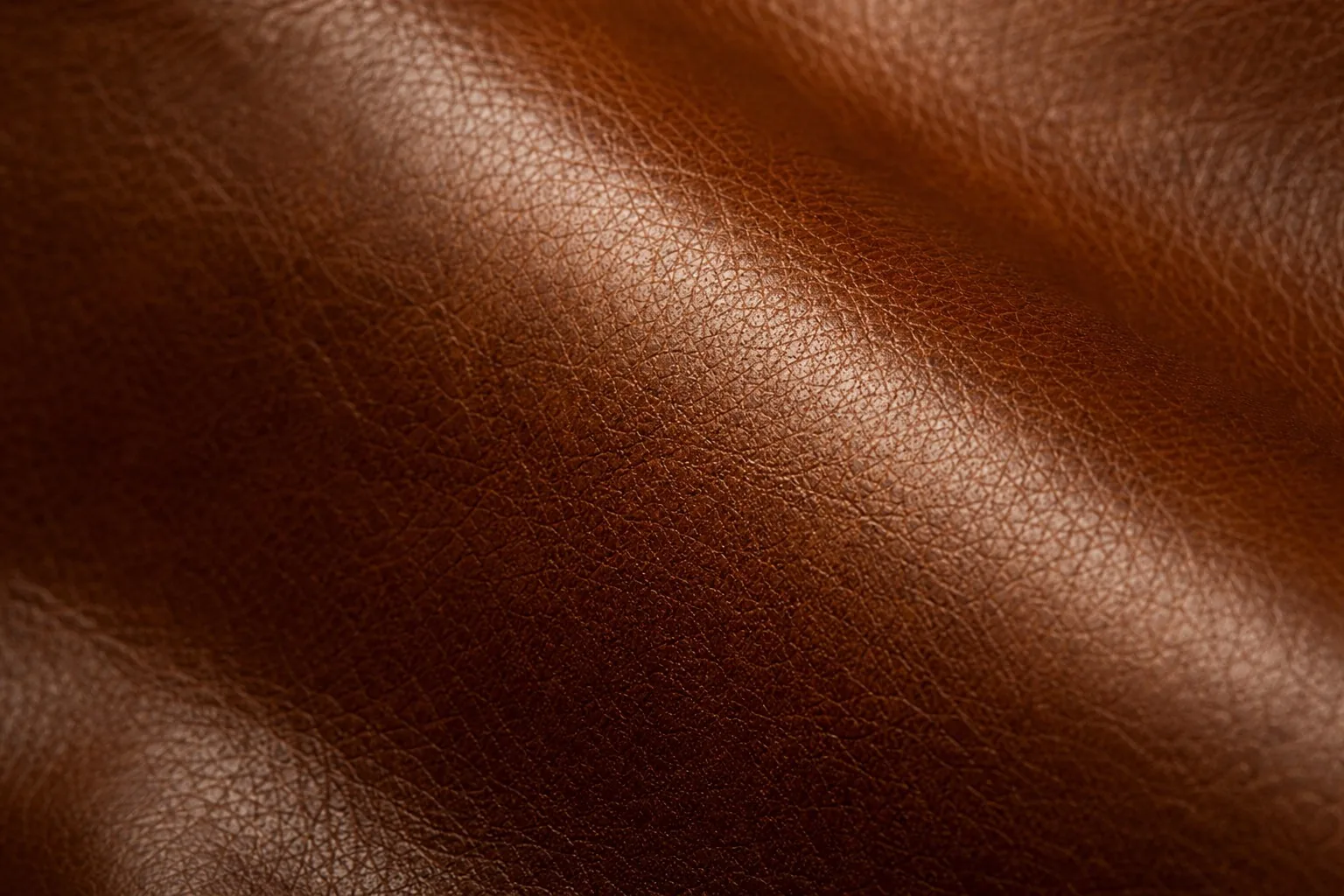 Macro detail of full-grain leather surface