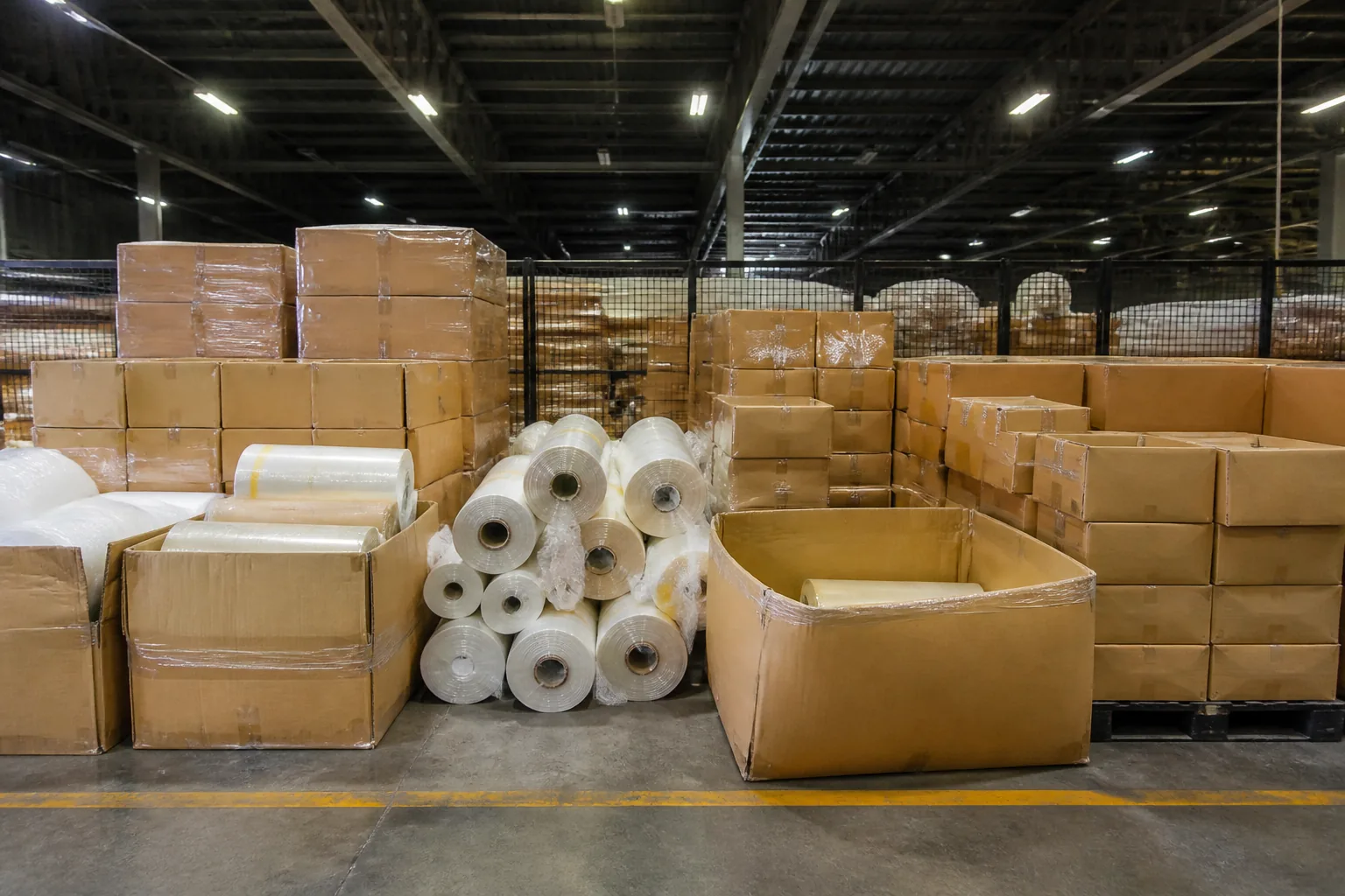 Segregated excess and slow-moving material in a factory store